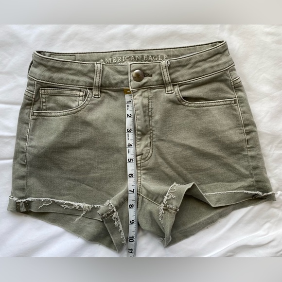American Eagle Olive Green/Grey size 2 - Picture 8 of 16